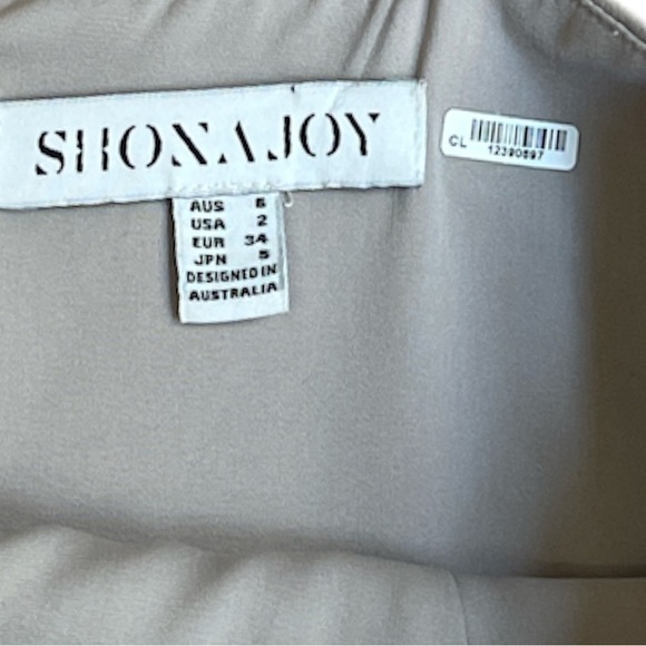 SHONA JOY Gray Draped Midi Slip Dress | Spaghetti Straps size 2 - Picture 6 of 9